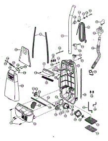 Body / Motor Housing / Motor parts for Panasonic Upright Vacuum MC-V525800 from AppliancePartsPros.com