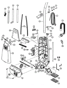 Motor Housing / Motor / Handle / Body parts for Panasonic Upright Vacuum MC-V526800 from AppliancePartsPros.com