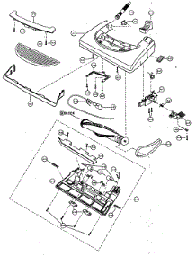 Nozzle Housing parts for Panasonic Upright Vacuum MC-V529700 from AppliancePartsPros.com