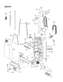 Motor Housing / Motor / Handle / Body parts for Panasonic Upright Vacuum MC-V5305 from AppliancePartsPros.com