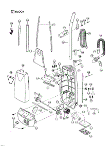 Motor Housing / Motor / Handle / Body parts for Panasonic Upright Vacuum MC-V5320 from AppliancePartsPros.com