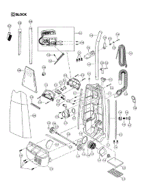 Motor Housing / Motor / Handle / Body parts for Panasonic Upright Vacuum MC-V5375 from AppliancePartsPros.com