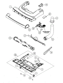 Nozzle Housing parts for Panasonic Upright Vacuum MC-V548100 from AppliancePartsPros.com
