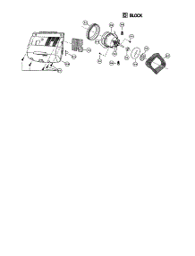 Motor Case And Motor parts for Panasonic Upright Vacuum MC-V5715 from AppliancePartsPros.com