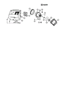 Motor Case And Motor parts for Panasonic Upright Vacuum MC-V5720 from AppliancePartsPros.com