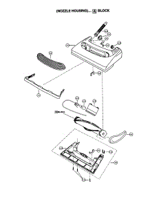 Nozzle Housing parts for Panasonic Upright Vacuum MC-V5740-00 from AppliancePartsPros.com