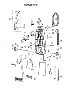 Body parts for Panasonic Upright Vacuum MC-V5740-00 from AppliancePartsPros.com