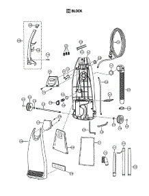 Body parts for Panasonic Upright Vacuum MC-V5750-00 from AppliancePartsPros.com