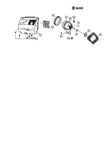 Motor Case And Motor parts for Panasonic Upright Vacuum MC-V5750-00 from AppliancePartsPros.com