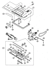 Nozzle Housing parts for Panasonic Upright Vacuum MC-V660301 from AppliancePartsPros.com