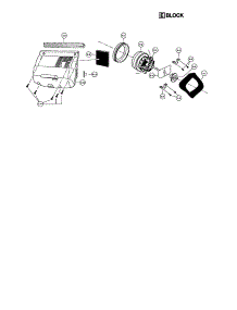 Motor Case And Motor parts for Panasonic Upright Vacuum MC-V6840 from AppliancePartsPros.com