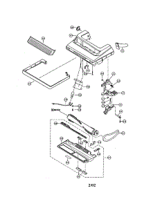 Nozzle Housing / A-Block parts for Panasonic Upright Vacuum MC-V6847 from AppliancePartsPros.com