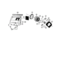 Motor Case And Motor / D-Block parts for Panasonic Upright Vacuum MC-V6847 from AppliancePartsPros.com