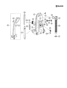 Rear Dust Compartment parts for Panasonic Upright Vacuum MC-V6970 from AppliancePartsPros.com