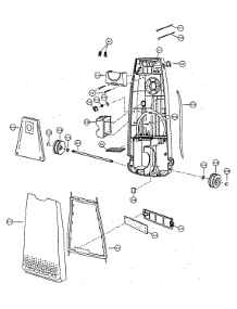 Motor Housing / Body parts for Panasonic Upright Vacuum MC-V731100 from AppliancePartsPros.com