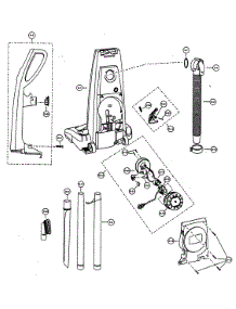 Handle Assy / Rear Dust Compartment parts for Panasonic Upright Vacuum MC-V731200 from AppliancePartsPros.com