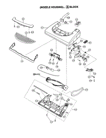 Nozzle Housing parts for Panasonic Upright Vacuum MC-V7320 from AppliancePartsPros.com