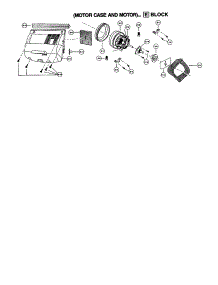 Motor Case And Motor parts for Panasonic Upright Vacuum MC-V7320 from AppliancePartsPros.com
