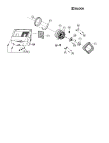 Motor Case And Motor parts for Panasonic Upright Vacuum MC-V7335 from AppliancePartsPros.com