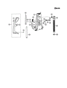 Handle / Rear Dust Compartment parts for Panasonic Upright Vacuum MC-V7335-1 from AppliancePartsPros.com