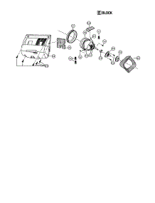 Motor Case And Motor parts for Panasonic Upright Vacuum MC-V7341 from AppliancePartsPros.com