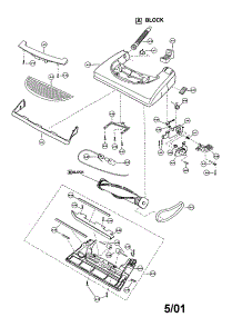 Nozzle Housing parts for Panasonic Upright Vacuum MC-V7365 from AppliancePartsPros.com