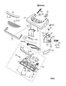 Nozzle Housing parts for Panasonic Upright Vacuum MC-V7368 from AppliancePartsPros.com