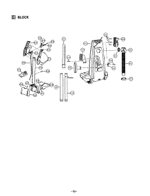 Handle / Rear Dust Compartment parts for Panasonic Upright Vacuum MC-V7368 from AppliancePartsPros.com