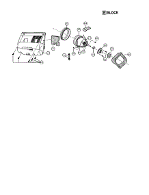 Motor Case And Motor parts for Panasonic Upright Vacuum MC-V7368 from AppliancePartsPros.com