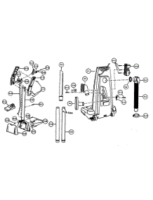 Handle Assy / Rear Dust Compartment parts for Panasonic Upright Vacuum MC-V7368-01 from AppliancePartsPros.com