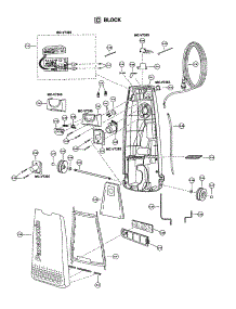 Body parts for Panasonic Upright Vacuum MC-V7385 from AppliancePartsPros.com