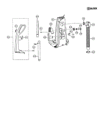 Handle And Rear Dust Compartment parts for Panasonic Upright Vacuum MC-V7385 from AppliancePartsPros.com