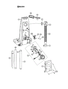 Rear Dust Compartment / Cord Reel parts for Panasonic Upright Vacuum MC-V7387 from AppliancePartsPros.com