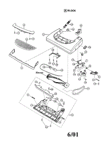 Nozzle Housing parts for Panasonic Upright Vacuum MC-V7389 from AppliancePartsPros.com