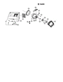 Motor Case And Motor parts for Panasonic Upright Vacuum MC-V7398 from AppliancePartsPros.com