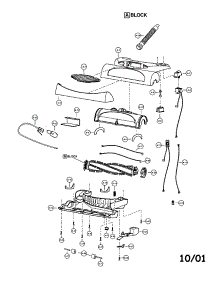 Nozzle Housing parts for Panasonic Upright Vacuum MC-V7418D from AppliancePartsPros.com