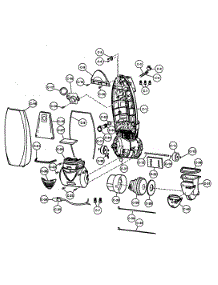 Motor Housing,Motor / Body parts for Panasonic Upright Vacuum MC-V7521-00 from AppliancePartsPros.com