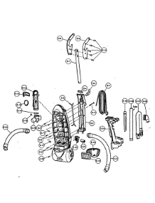 Body,Handle,Rear Dust Compartment parts for Panasonic Upright Vacuum MC-V7521-00 from AppliancePartsPros.com