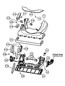 Nozzle Housing parts for Panasonic Upright Vacuum MC-V757100 from AppliancePartsPros.com