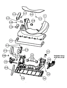 Nozzle Housing parts for Panasonic Upright Vacuum MC-V758100 from AppliancePartsPros.com