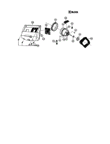 Motor Case And Motor parts for Panasonic Upright Vacuum MC-V780-00 from AppliancePartsPros.com