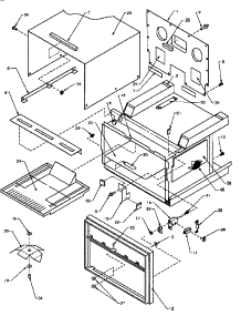 Cavity Assembly & Electrical Components parts for Amana Microwave MC2000MPP-P1154603M from AppliancePartsPros.com