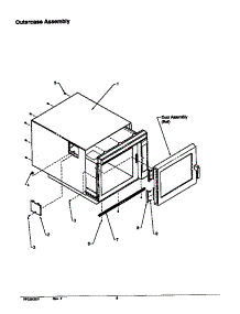 Outercase Assembly parts for Amana Microwave MC22MPT-P1198704M from AppliancePartsPros.com