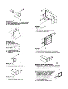 Wall Caps 2 parts for Broan Range Hood MD8S from AppliancePartsPros.com