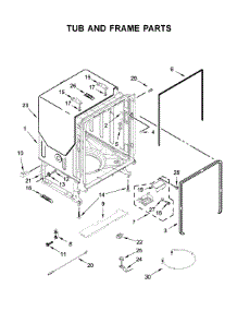 Tub And Frame Parts parts for Maytag Dishwasher MDB4949SHW1 from AppliancePartsPros.com