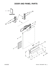 Door And Panel Parts parts for Maytag Dishwasher MDB4949SHZ1 from AppliancePartsPros.com