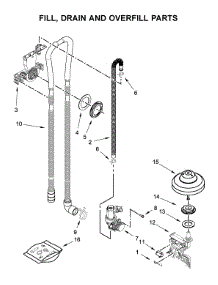 Fill, Drain And Overfill Parts parts for Maytag Dishwasher MDB4949SHZ1 from AppliancePartsPros.com