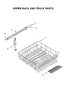 Upper Rack And Track Parts parts for Maytag Dishwasher MDB4949SHZ1 from AppliancePartsPros.com