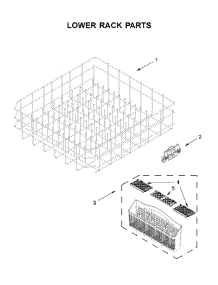 Lower Rack Parts parts for Maytag Dishwasher MDB4949SHZ1 from AppliancePartsPros.com