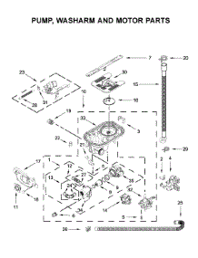 Pump, Washarm And Motor Parts parts for Maytag Dishwasher MDB4949SKB0 from AppliancePartsPros.com